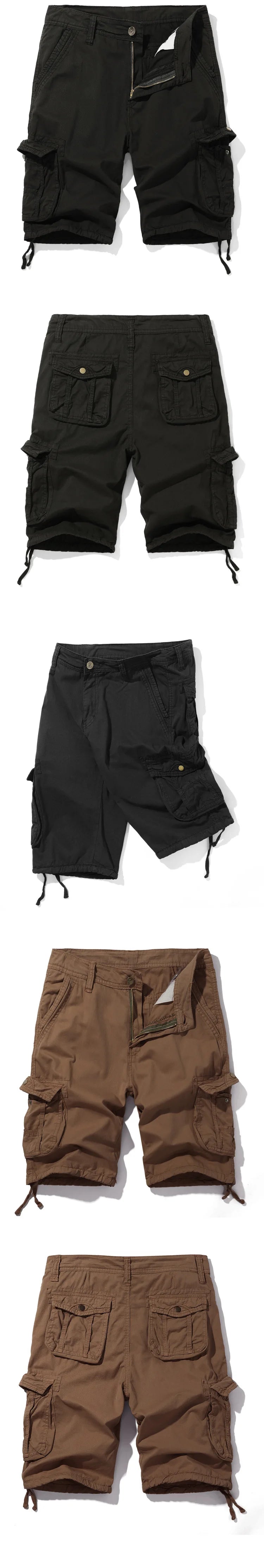 Casual Cargo Shorts with Side Pockets