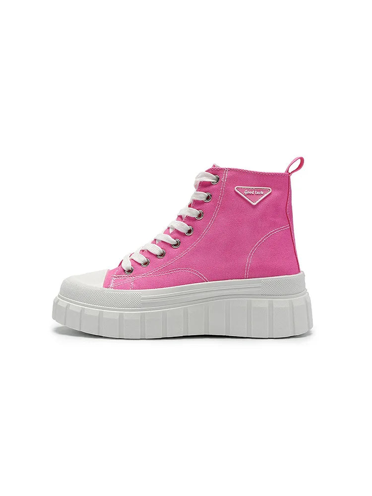 Casual Chunky Sole High Top Sneakers