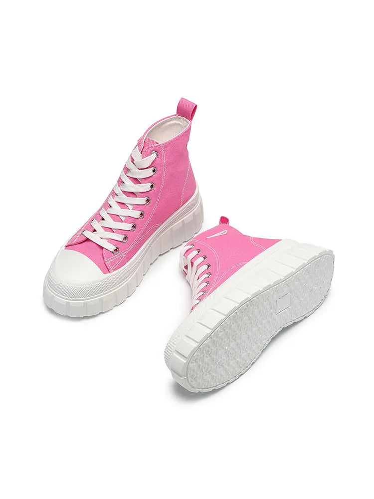 Casual Chunky Sole High Top Sneakers
