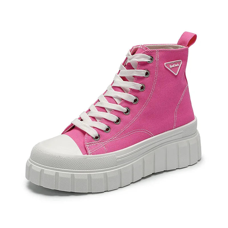 Casual Chunky Sole High Top Sneakers