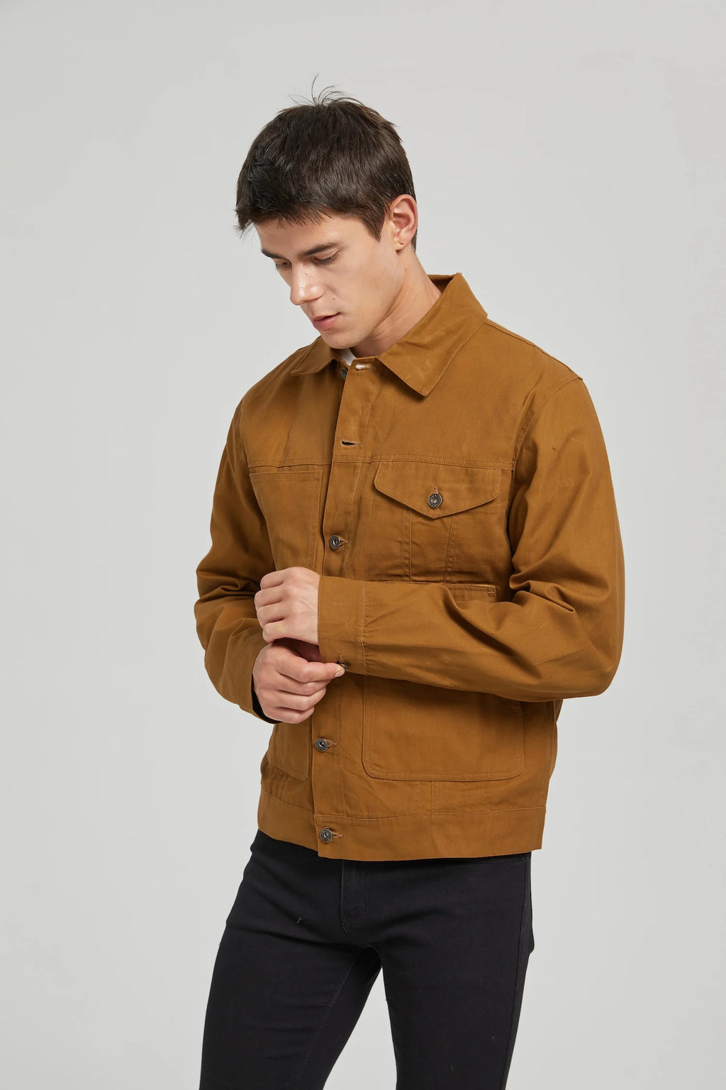 Classic Brown Utility Jacket Everyday Style