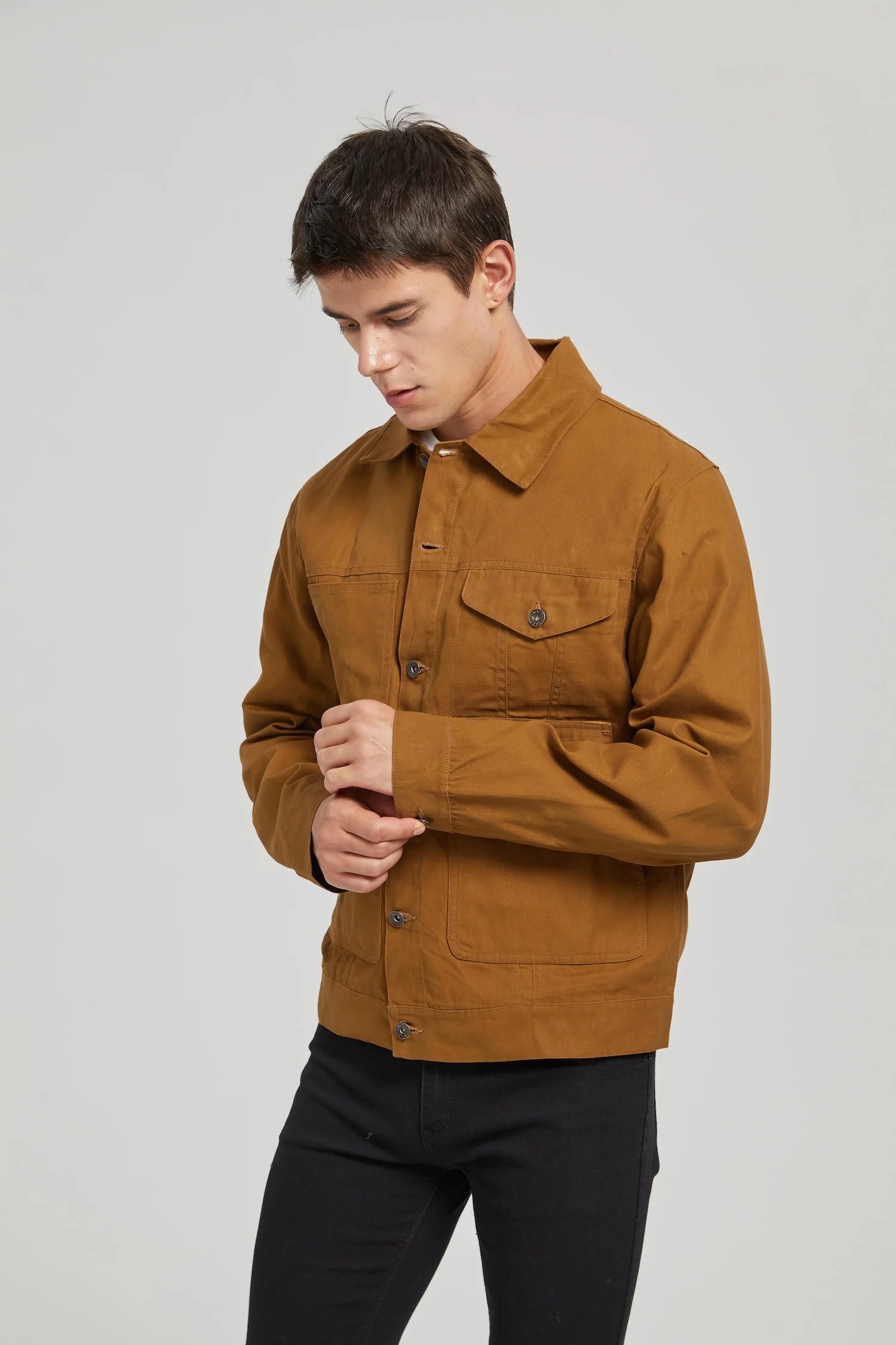 Classic Brown Utility Jacket Everyday Style
