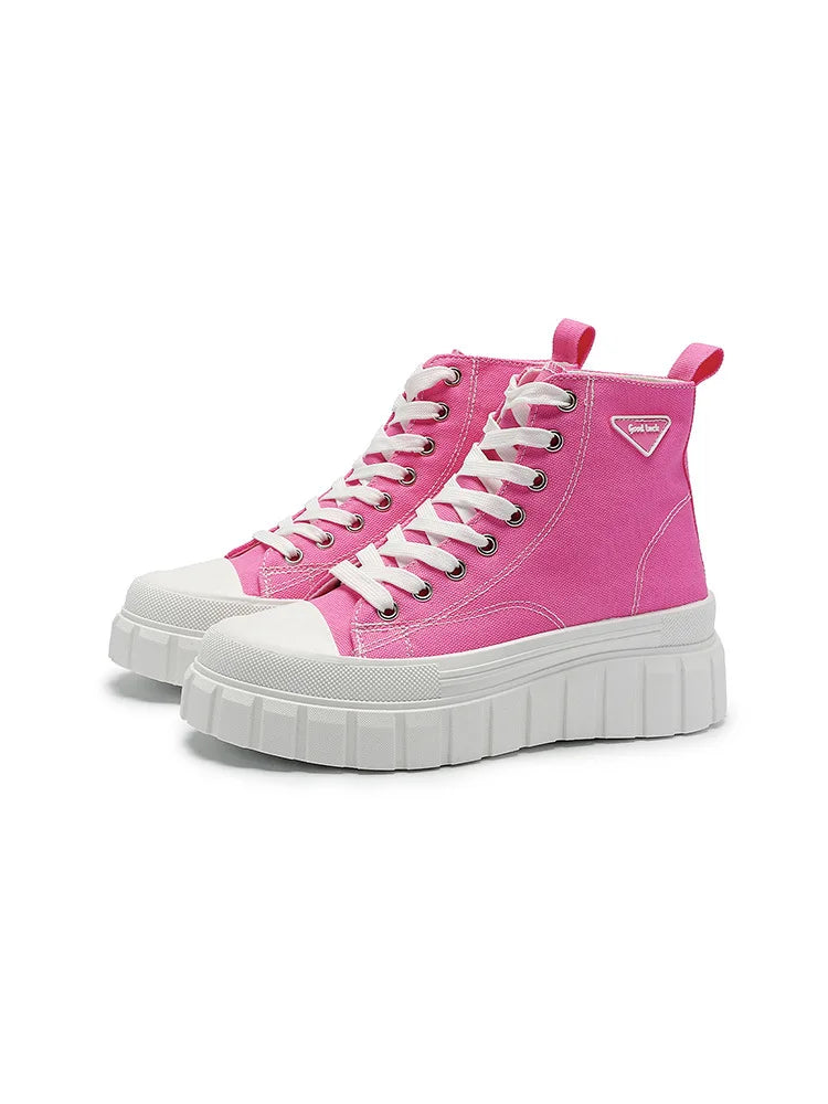 Casual Chunky Sole High Top Sneakers