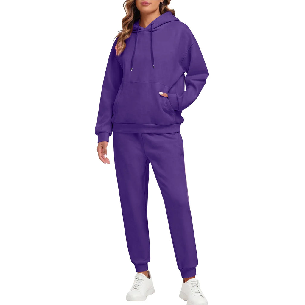 Women's Hoodie and Jogger Set Casual Tracksuit