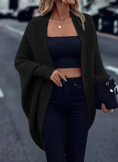 Casual Loose Fit Knit Wrap Cardigan
