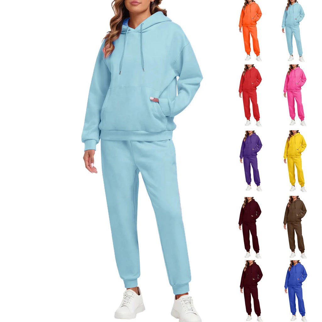 Women's Hoodie and Jogger Set Casual Tracksuit