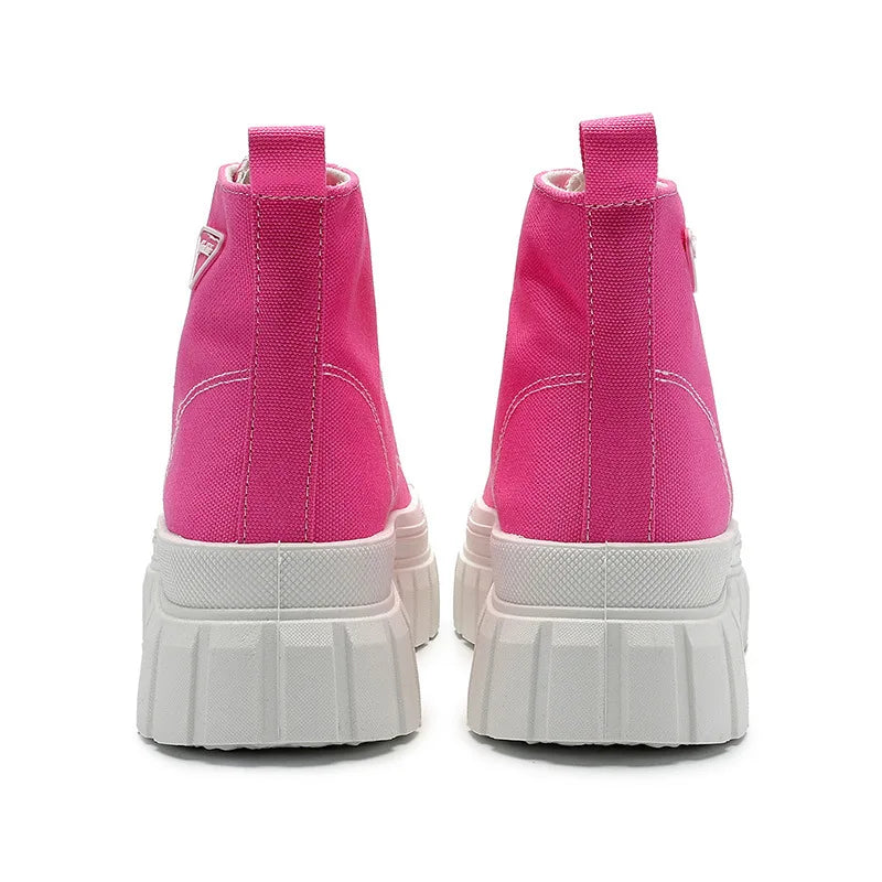 Casual Chunky Sole High Top Sneakers