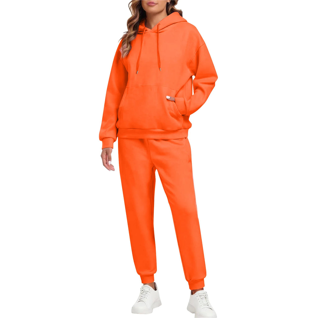 Women's Hoodie and Jogger Set Casual Tracksuit