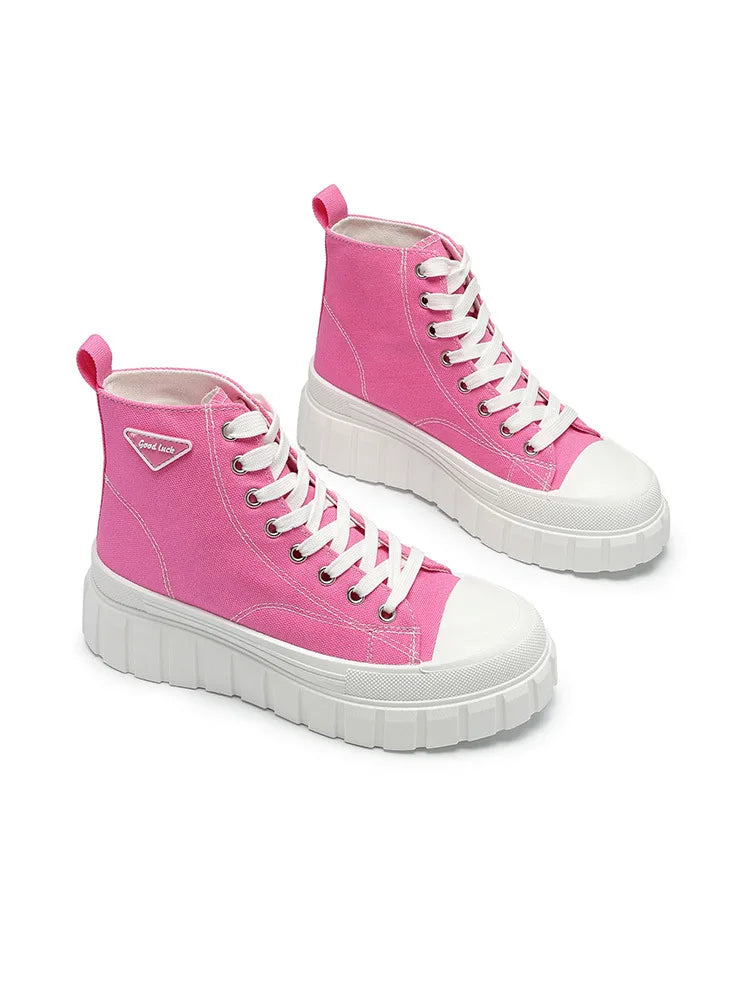 Casual Chunky Sole High Top Sneakers