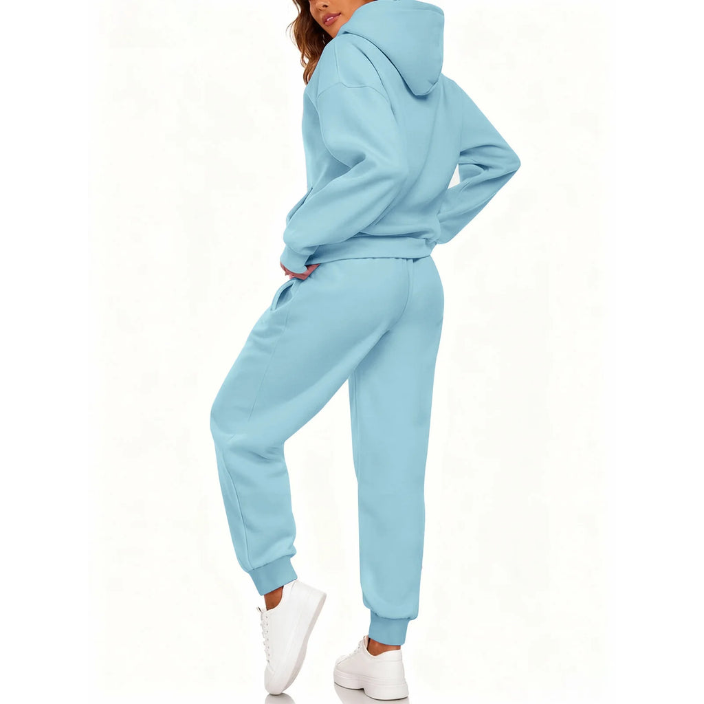 Women's Hoodie and Jogger Set Casual Tracksuit