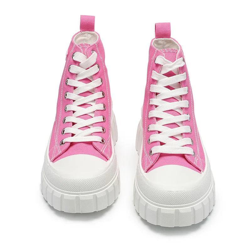 Casual Chunky Sole High Top Sneakers