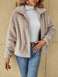 Soft Plush Winter Jacket with Hood